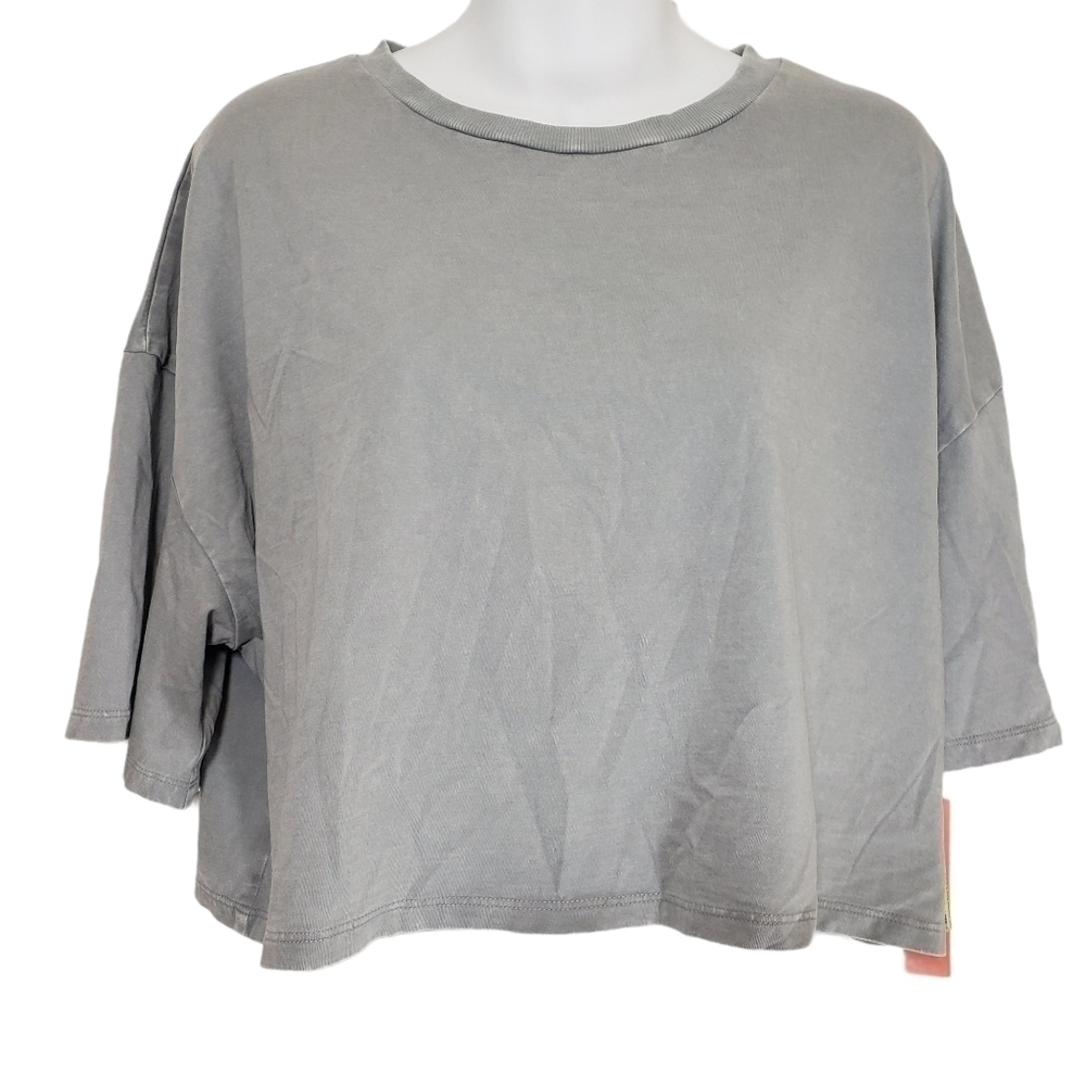 ☀ Colsie Women's T-Shirt Colsie Gray M Sz M